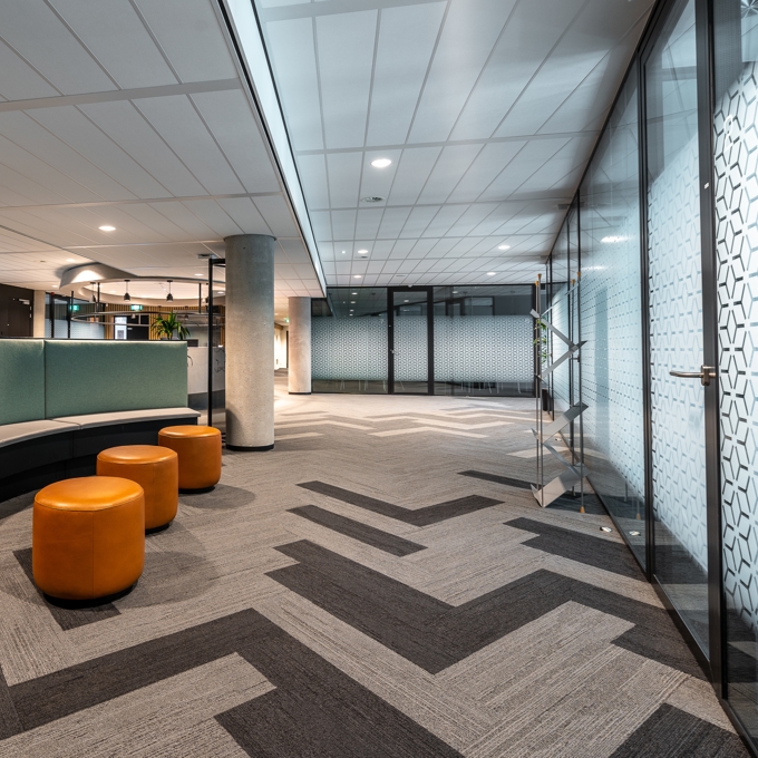 Beautiful Shot Modern Style Open Space Office Interior